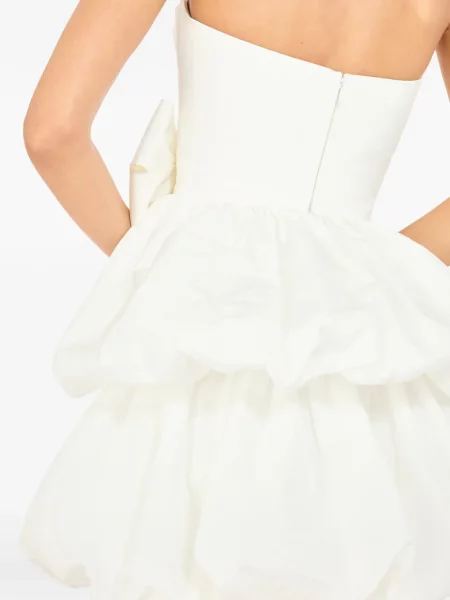Rochie mini Jenny Packham cu funde de costum alb