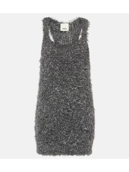 Rochie Isabel Marant tricotate argintiu