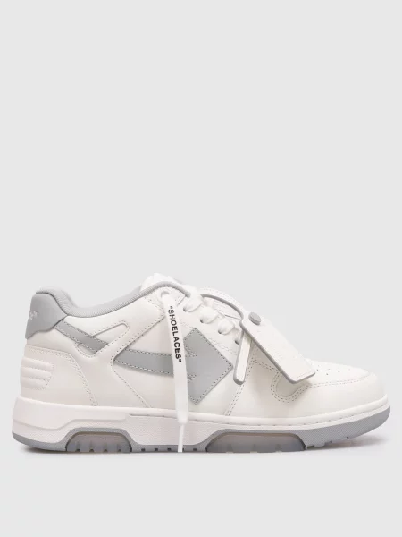 Шкіряні кросівки Out Of Office з логотипом Off-white білі