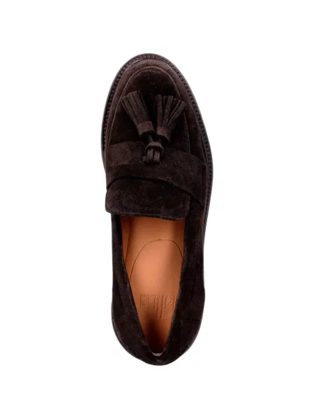 Pantofi loafer Billi Bi din piele de căprioară maro