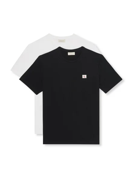 Calvin Klein Jeans Tricou negru alb