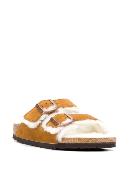 Sandale Birkenstock cu blană
