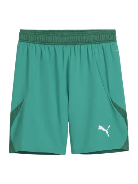 PUMA Športne hlače TeamFinal smaragd / jelka bela