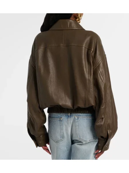 Geanta de piele Saint Laurent verde