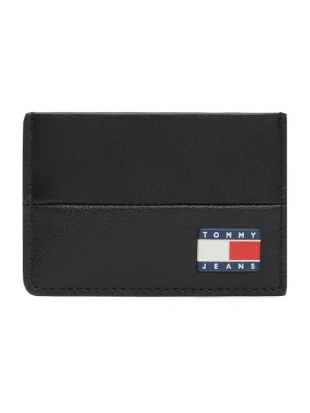 Portofel Tommy Jeans din piele negru