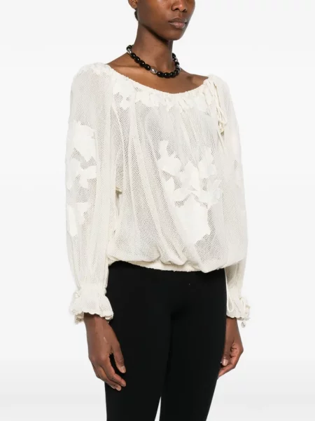 Bluză Isabel Marant cu model floral cu aplicații