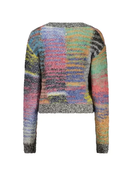 Pulover Desigual cu decolteu în V galben