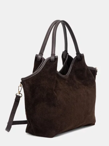 Замшевая сумка Answear.lab коричневая