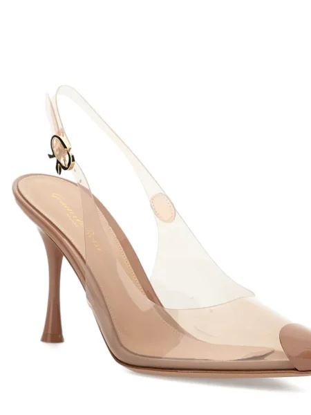 Pantofi cu toc Gianvito Rossi transparente slingback
