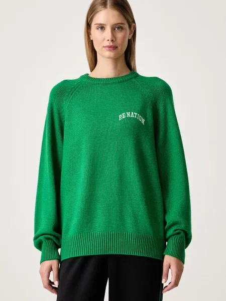P.E Nation pulover pentru femei cu lână Legacy verde