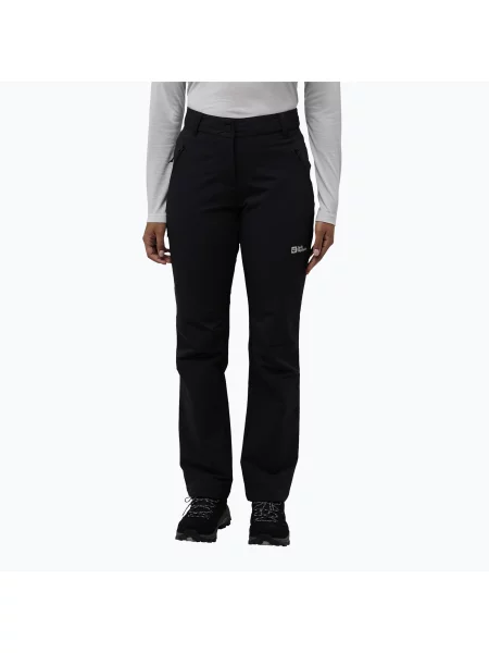 Pantaloni softshell pentru femei Jack Wolfskin Activate Thermic black negru
