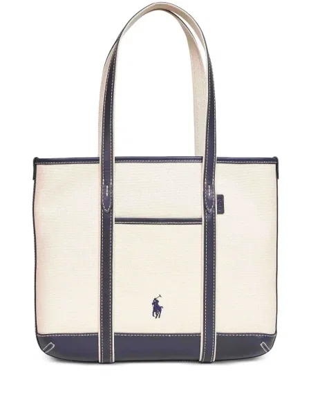 Кожена кожена чанта Polo Ralph Lauren