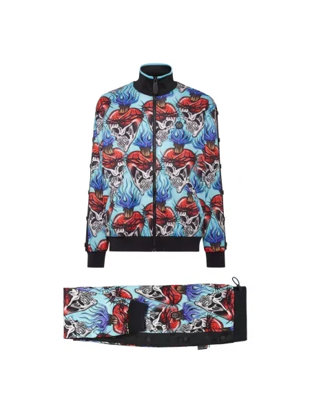 Spodnie Philipp Plein skórzane do biegania