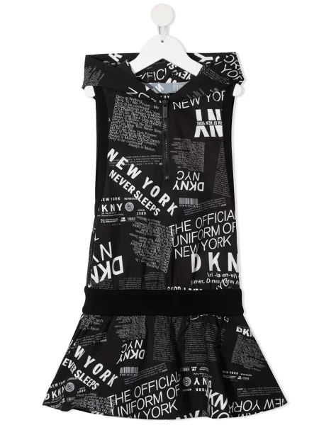 Sukienka dziecięca Dkny czarna