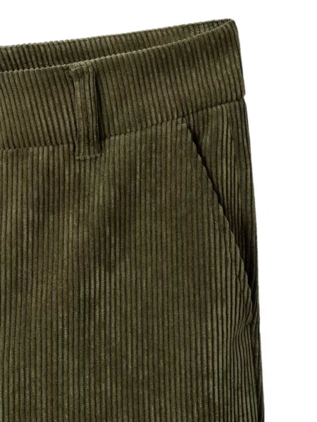 Pantaloni Cambio de catifea cord verde