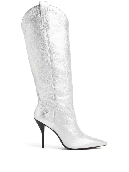 Cizme Stuart Weitzman cowboy argintiu