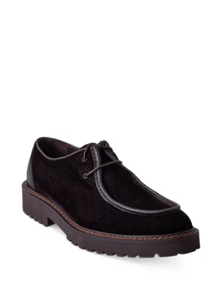 Pantofi derby Calce de catifea cord maro