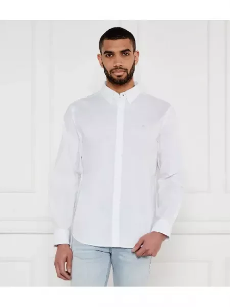 Calvin Klein Jeans Cămașă OXFORD alb