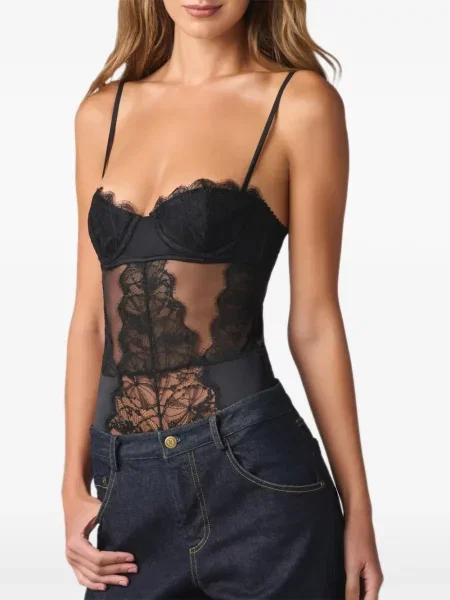 Krajkový body Kiki De Montparnasse černý