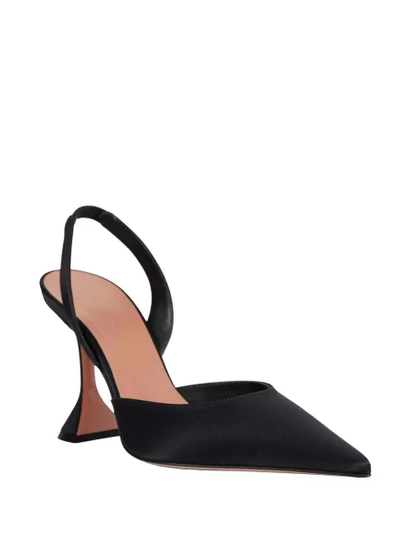 Pantofi cu toc Amina Muaddi slingback negru