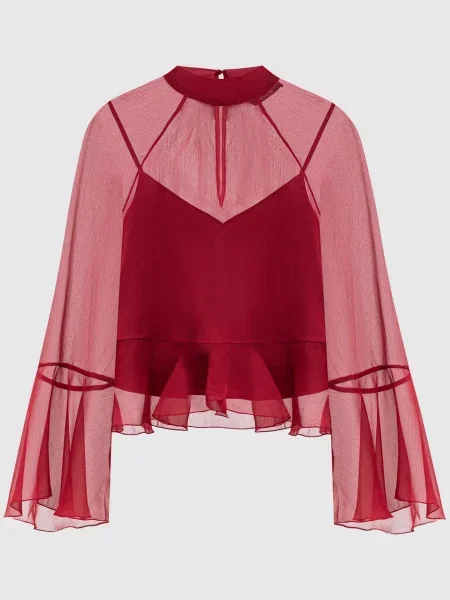 Блуза з логотипом Twinset червона