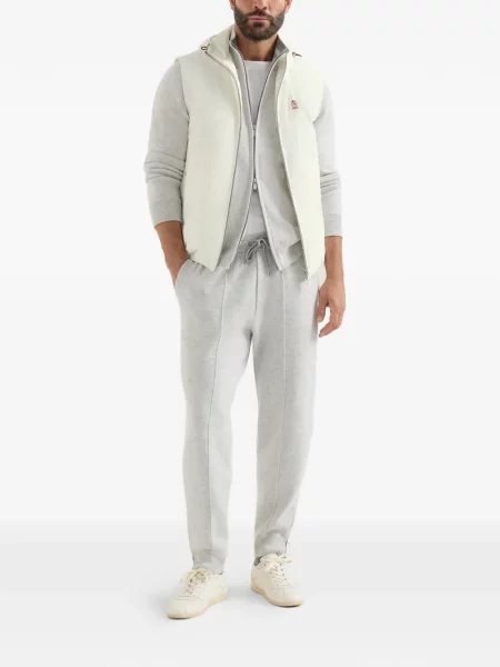 Pantaloni Brunello Cucinelli din cașmir gri