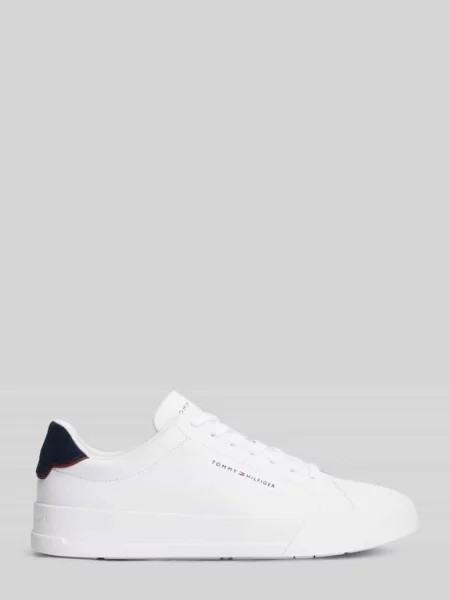 Tommy Hilfiger buty sportowe z zawartością skóry Mężczyźni skóra jednolity 41 biały