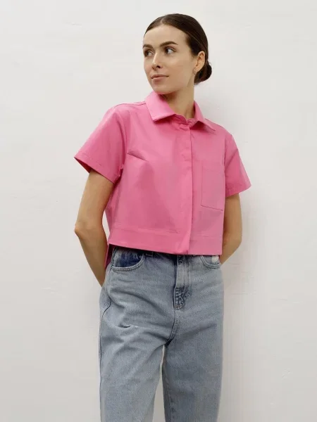 Сорочка HARVEST Florida бавовна/еластан фуксія