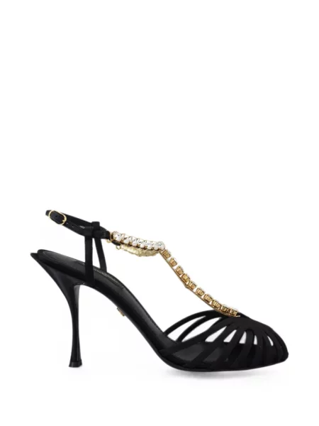 Sandale Dolce & Gabbana cu bretele negru