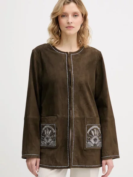 Велурено яке Pedro del Hierro зелено