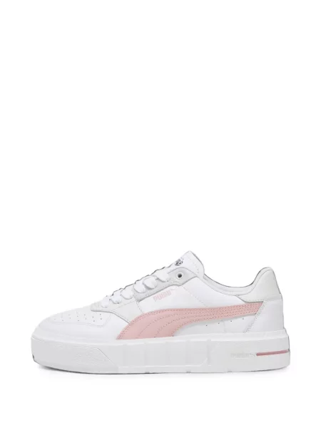 Sneakerși Puma Platform din piele alb