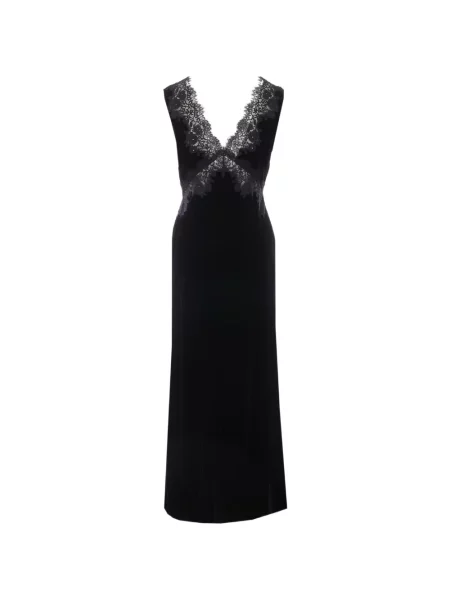 Rochie midi Rixo de catifea negru