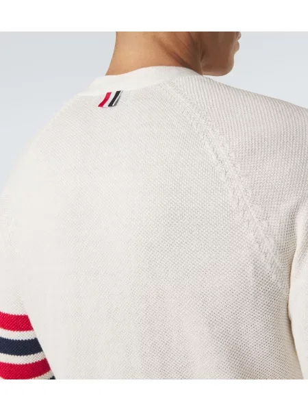 Cardigan Thom Browne de in alb