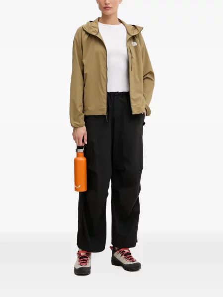 Geacă The North Face cu glugă verde