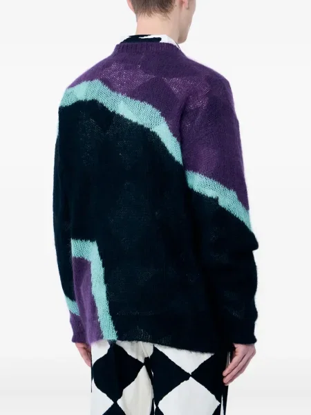 Pulover Nòmarythm Textile cu decolteu rotund violet