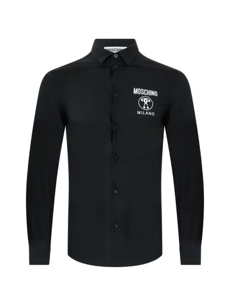 Lung cămașă Moschino cu imagine negru
