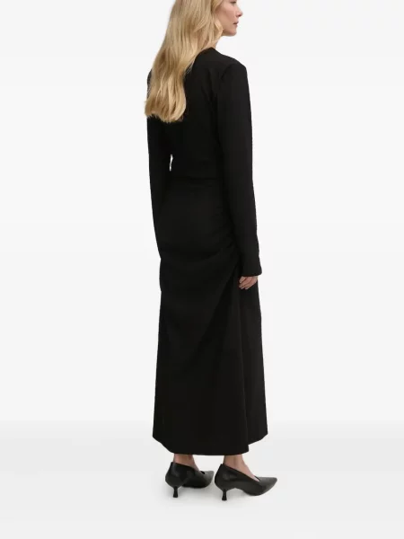 Rochie Gestuz cu decolteu în V de costum negru