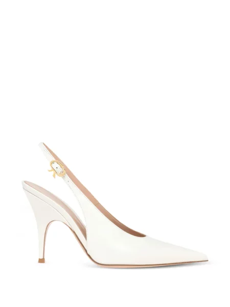 Pantofi cu toc Gianvito Rossi slingback alb
