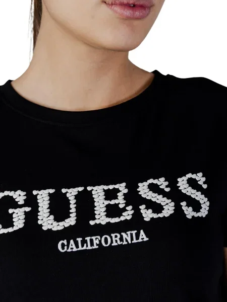 Tricou Guess Active scurt negru