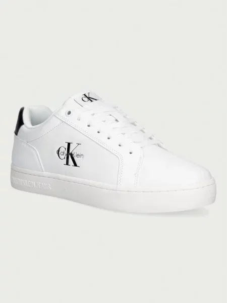 Calvin Klein CLASSIC CUPSOLE MONO LTH sneakers pentru bărbați alb