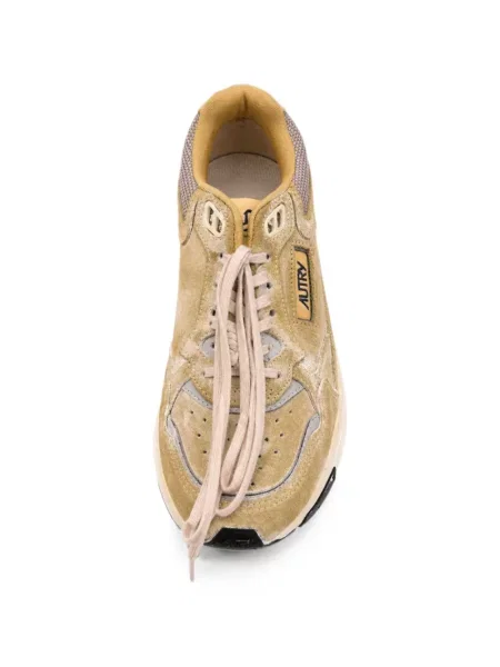 Sneakerși Autry din piele de căprioară galben