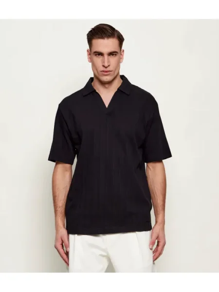 Tricou polo Hugo negru
