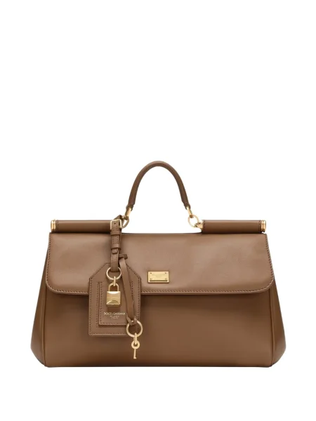 Geantă Dolce & Gabbana Sicily maro