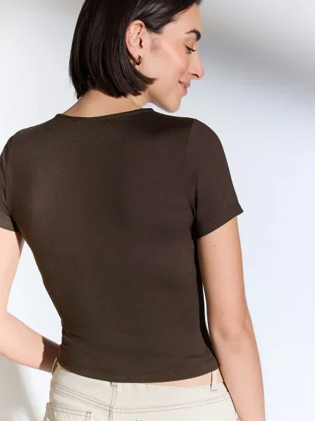 Next Tricou ciocolatiu