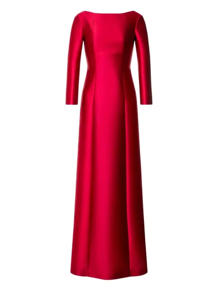 Сатенена костюм рокля Alberta Ferretti червено