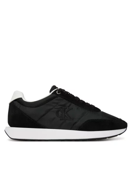 Calvin Klein Αθλητικά Retro Runner Lace Up Nylon Mg μαύρο