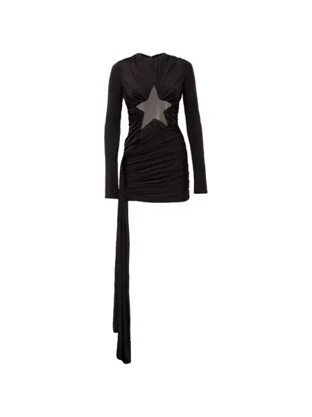 Rochie mini David Koma cu volane negru