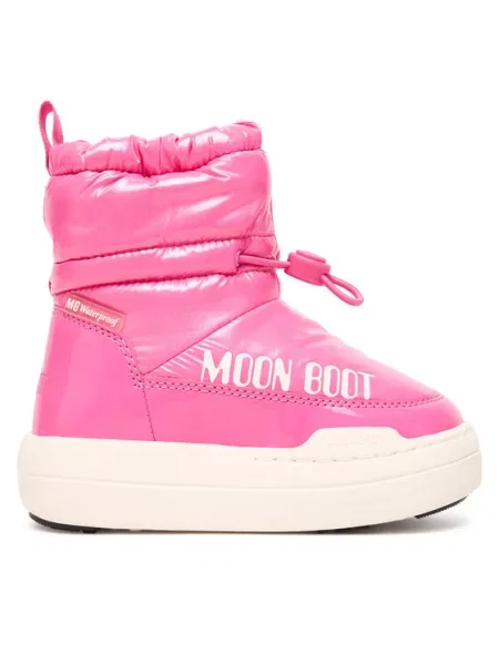 Μπότες Χιονιού Moon Boot Jr Park Tube Mid Glitter Wp ροζ