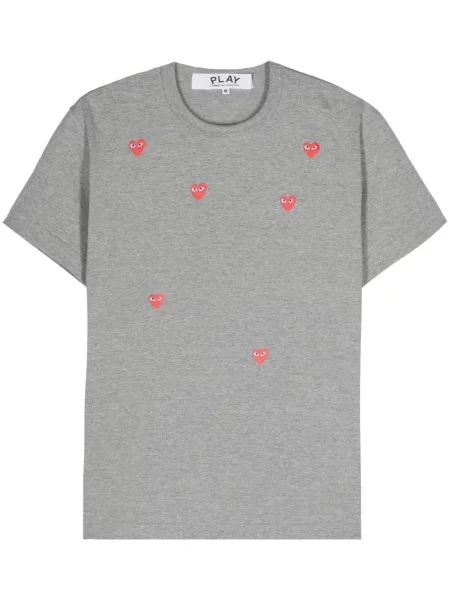 Tricou Comme Des Garcons Play cu imagine gri