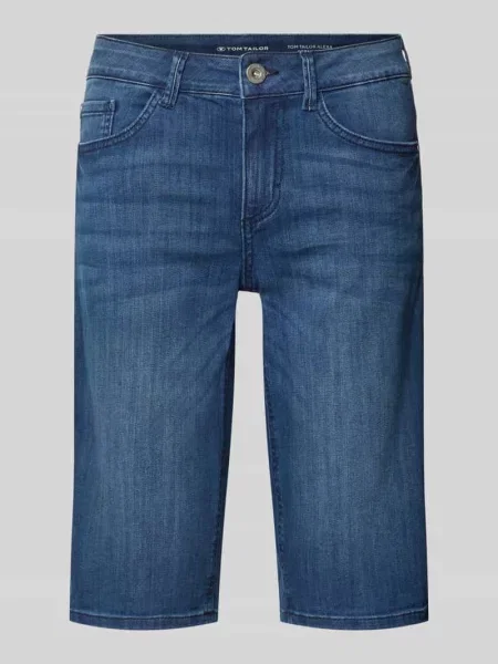 Bermudy jeansowe z 5 Tom Tailor błękitne